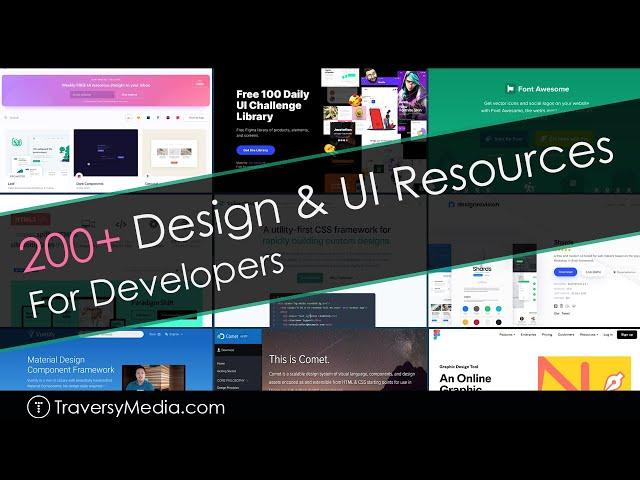 200+ Design & UI Resources For Developers