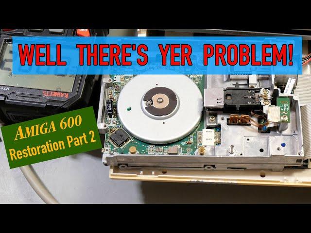 Amiga 600 Restoration Part 2: Floppy Repair and Retro Bright