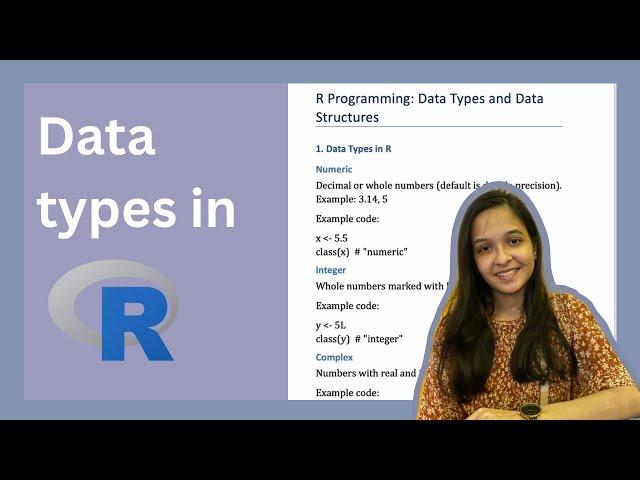 #2 Data Types in R Programming - R tutorial for beginners