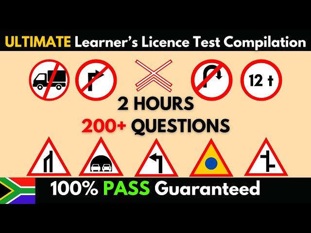 2 HOURS of Tough Learner's License Test Questions - Can You Pass? -2024. (Real Test)| 200+ Questions