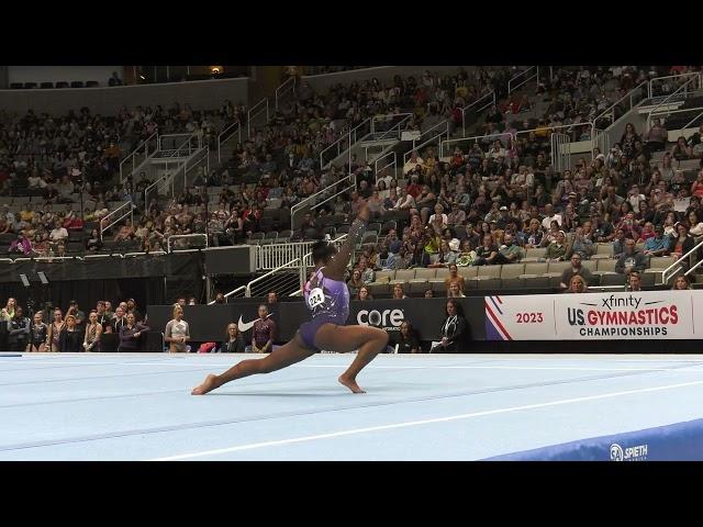 Simone Biles -  Floor Exercise  - 2023 Xfinity U.S.  Championships  - Senior Women Day 1