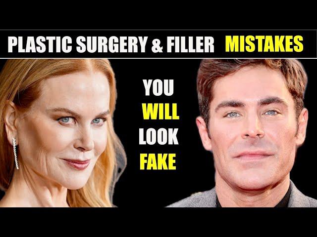 TOP 5 Filler & Plastic Surgery Mistakes that will Make You Look FAKE- Don't make these mistakes!