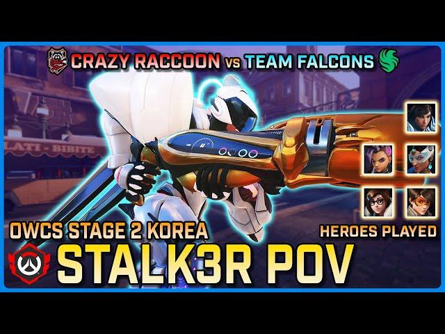 [ Stalk3r ] Crazy Raccoon vs Team Falcons | Playoffs | OWCS Korea Stage 2