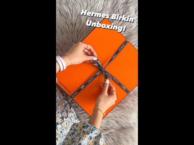 Hermes Birkin 25 Unboxing  Ultimate DREAM BAG!! #shorts #asmr