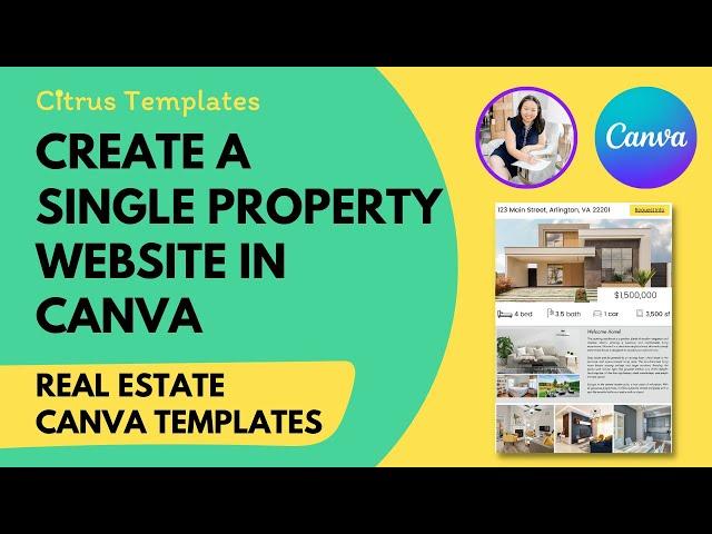 How to Create a Single Property Website in Canva