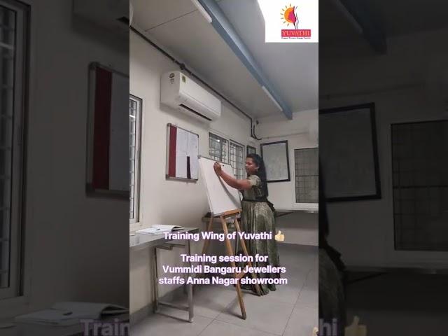 Training Wing of Yuvathi. Training session for Vummidi Bangaru Jewellers staffs Anna Nagar showroom