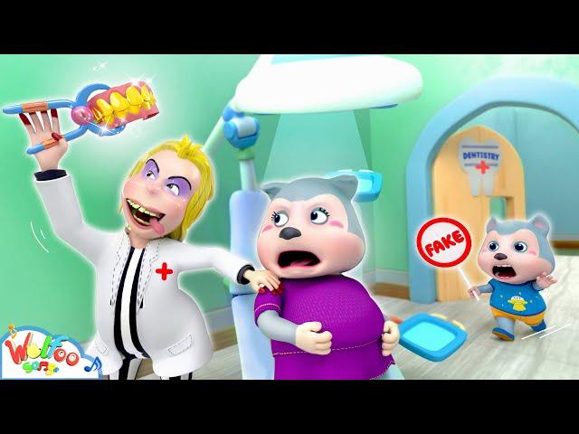 Pregnant Mom Has a Toothache  Fake Dentist | Top Stranger Danger Song | Wolfoo Kids Songs