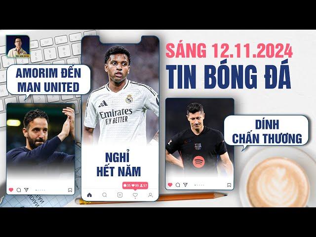 TIN BÓNG ĐÁ 12/11: RUBEN AMORIM ĐẾN MAN UNITED, RODRYGO NGHỈ HẾT NĂM, LEWANDOWSKI DÍNH CHẤN THƯƠNG