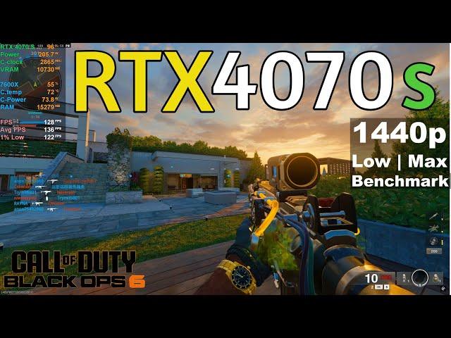 Call of Duty: BLACK OPS 6 | RTX 4070 SUPER | 1440p | Low to Max | Benchmark