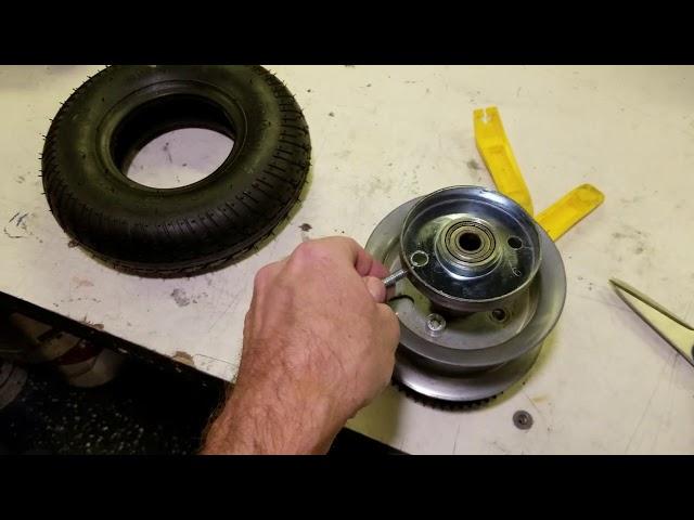 Quick and easy way to replace the tire on a Razor electric scooter