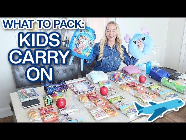 WHAT TO PACK: KIDS CARRY ON  |  LONG 10 HOUR FLIGHT