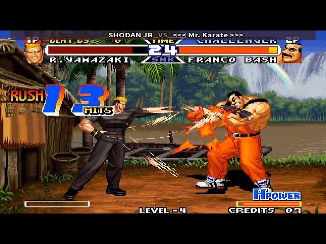 Fightcade  Real Bout Fatal Fury Special  SHODAN JR  Vs Mr.Karate 