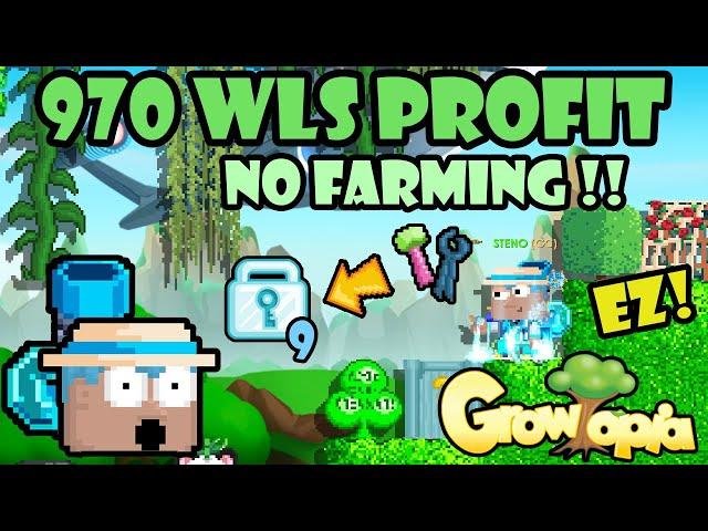 970 WLS EASY LAZY PROFIT!! NO FARMING! | GrowTopia Profit 2023