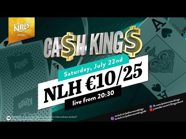 Ca$h King$ Special €10/€25 NLH Cash Game live aus dem King's Resort ️Stefan Hachmeister