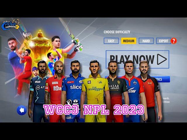 World Cricket championship 3 Unlocking NPL 2023 WCC3