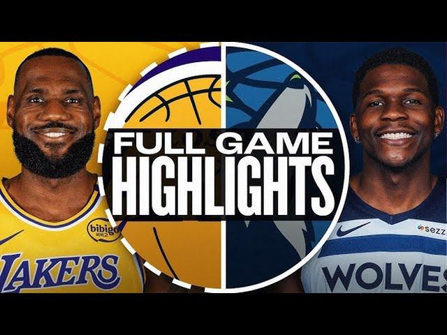 LAKERS vs TIMBERWOLVES FULL GAME HIGHLIGHTS | December 2, 2024 | Wolves vs Lakers Highlights NBA 2K