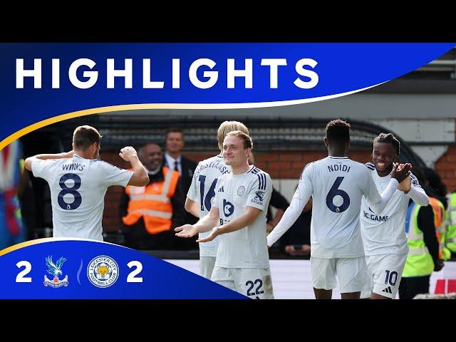 VARDY SCORES But Points Shared ⬜️ | Crystal Palace 2 Leicester City 2