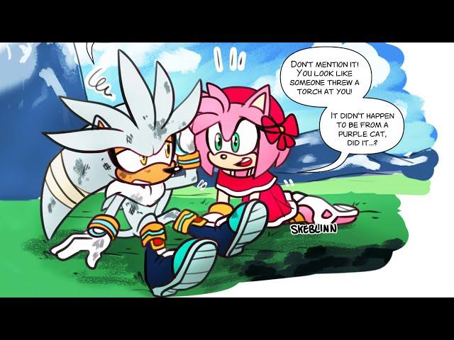 Meeting Amy - Silver and Blaze Sonic Comic Dub Compilation