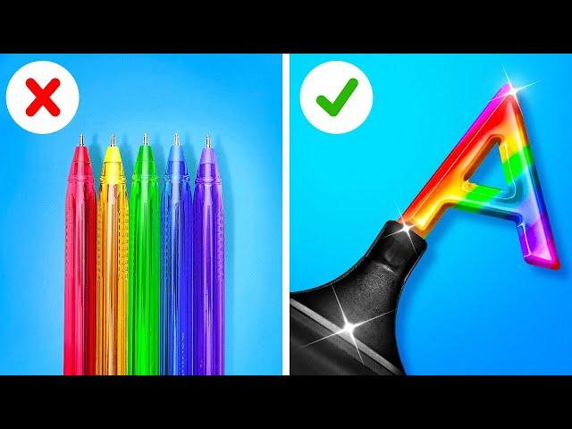 EASY SCHOOL HACKS || Simplify Your Life! Clever DIY Tricks and Fun Crafts By 123 GO Like!