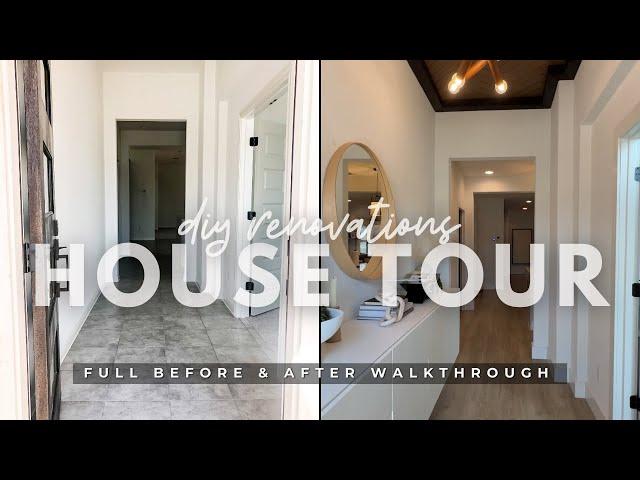 FULL HOUSE TOUR! before & after walkthrough of our diy renovations in the OG Kayla Simone Home