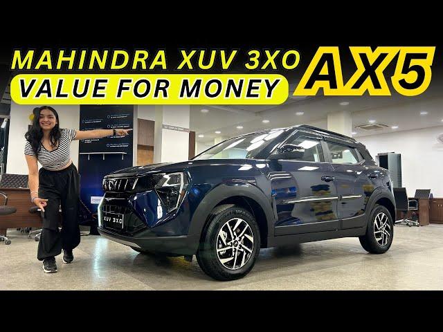 Mahindra XUV 3XO Most Value for Money Variant - XUV 3XO AX5 in ₹ 10.69 Lakhs - All Details