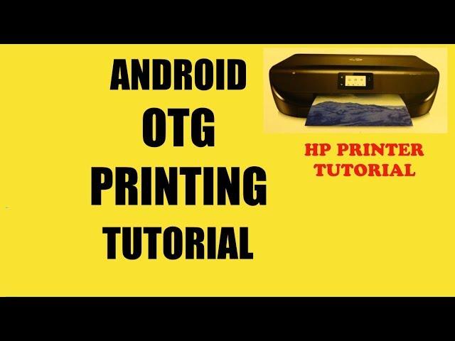 How To Print from any Android Device via USB Cable, OTG printing Tutorial review.