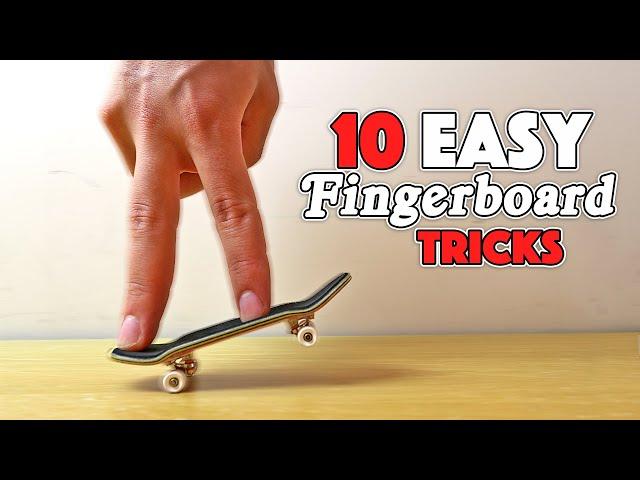 10 EASY FINGERBOARD TRICKS!