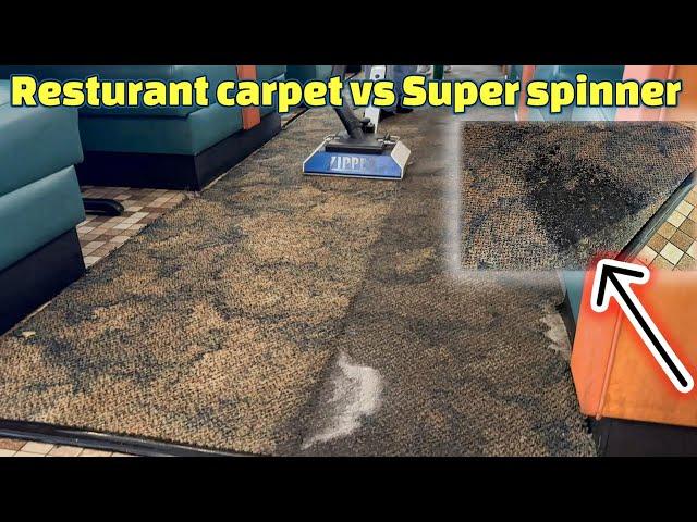 Conquering Grease Mountain!  Restaurant carpet cleaning with the zipper SS! #cleaning