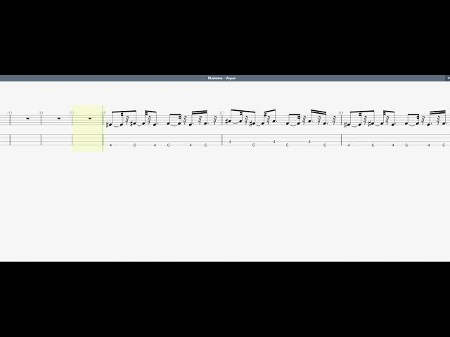 Madonna - Vogue BADD GUITAR TAB