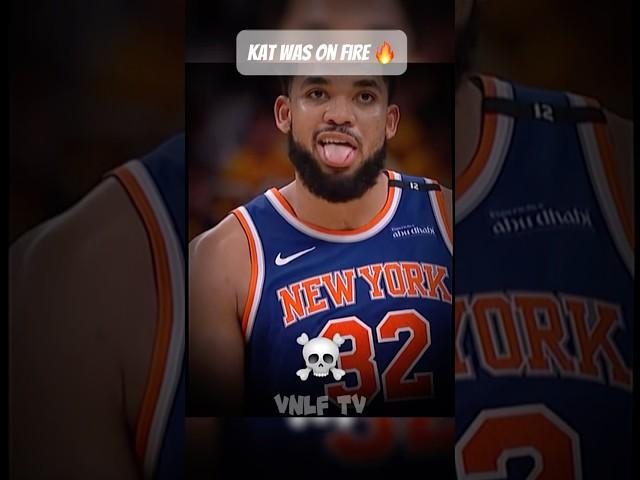 KAT was on fire #karlanthonytowns #knicks #nba #nbahighlights #trending
