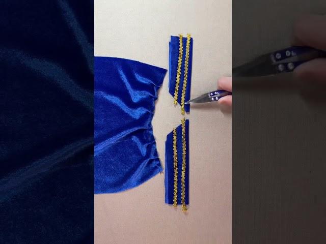 "Royal Blue Elegance: Crafting a Stunning Cuff Sleeve Design  | DIY Costume Tutorial"