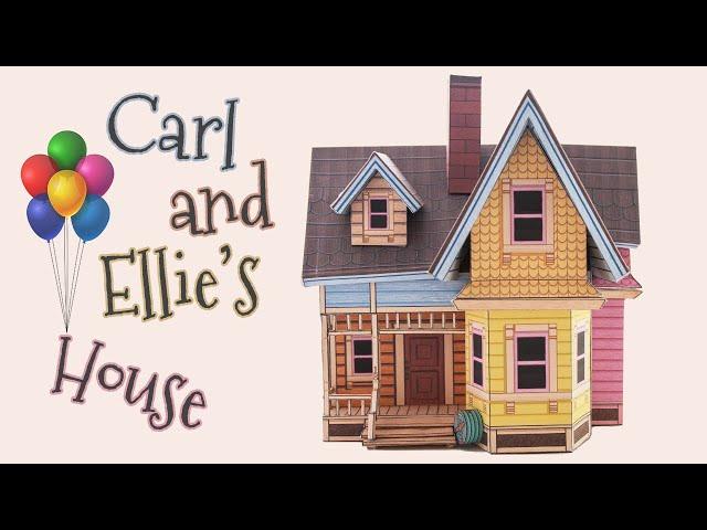 DIY Carl's house from Up papercraft (step by step tutorial)