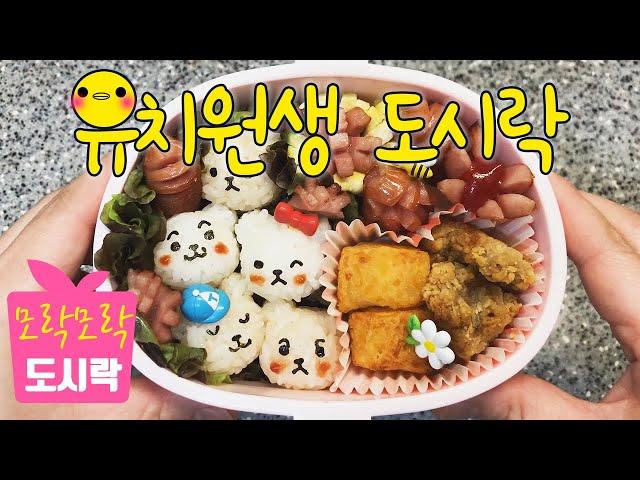 한입 주먹밥 도시락. 유치원 어린이집 견학 도시락. 미니 곰돌이 주먹밥틀. rice ball lunch