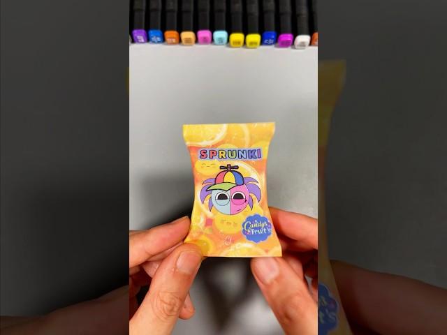 DIY sprunki fruit candy blind box with paper #diy#blindbox #sprunki
