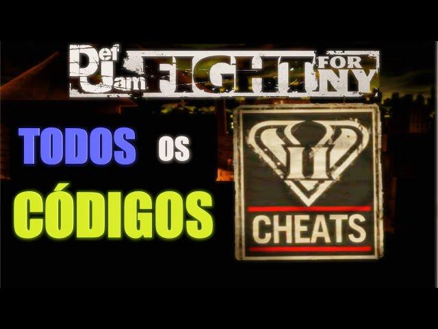 TODOS OS CÓDIGOS de Def Jam: Fight for NY