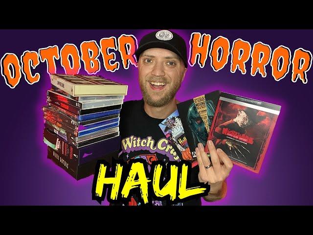 HORROR MOVIE HAUL for October | Blu rays & 4Ks