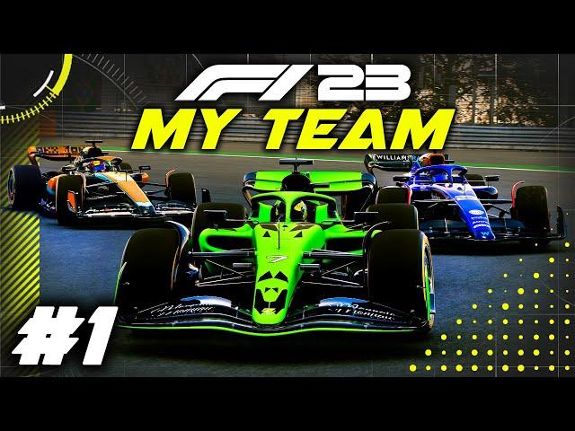 F1 23 MY TEAM CAREER Part 1: Our New Journey Begins! My 'Create A Team' Career Mode on F1 23 Game!
