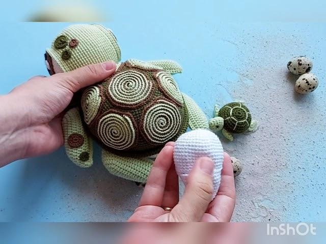 Free pattern crochet toy turtle 