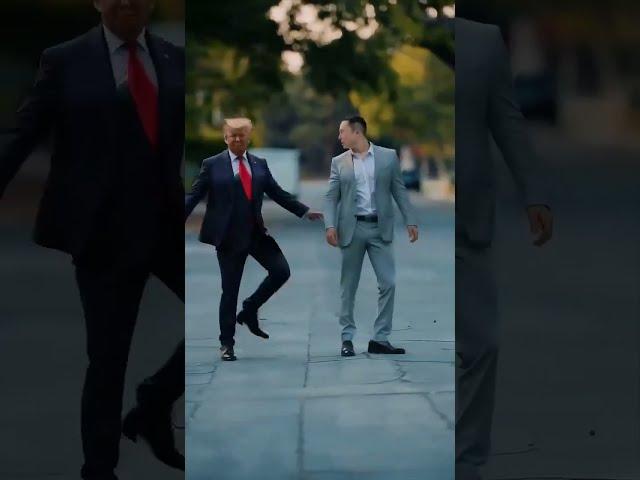 Elon Musk vs Trump Dance AI Secret @aifactorytv #shorts