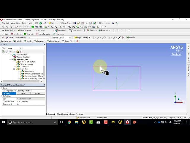 Thermal Strain Effects in Truss Problem