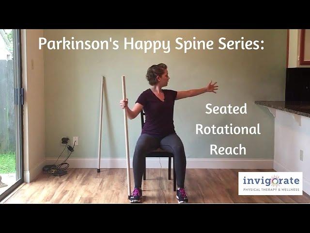 Parkinson's Exercise for Trunk Rigidity - Seated Rotational Reach