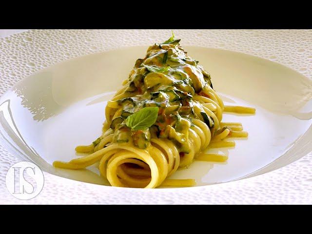 Zucchini Spaghetti in a 3 Michelin star Restaurant in Nerano (Naples) with the Mellino Family