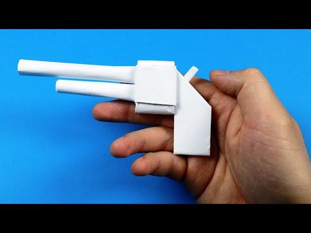 How to Make Easy Paper Origami Gun Pistol Tutorial