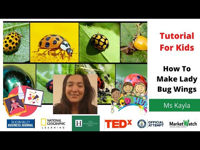 How to Make Lady Bug Wings by ECDHub - Ms Kayla #ecd #earlychildhood   #kindergarten #kidseducation