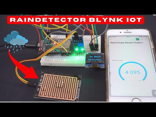 Rain Monitoring System with ESP32 using Blynk IoT Cloud  Email Notification Alert!