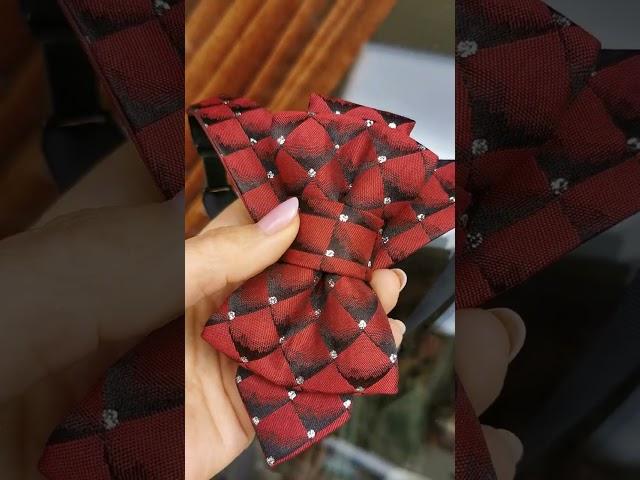 Bow tie "Burgundy diamond"
