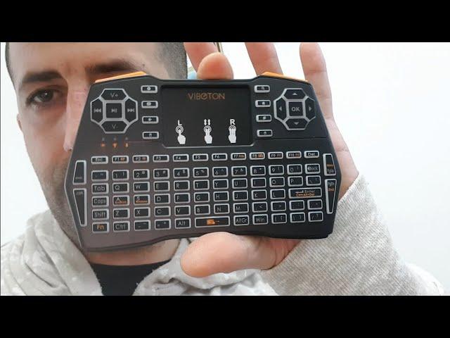 VIBOTON BACKLIT i8-PLUS MINI WIRELESS KEYBOARD | UNBOXING | REVIEW & TEST