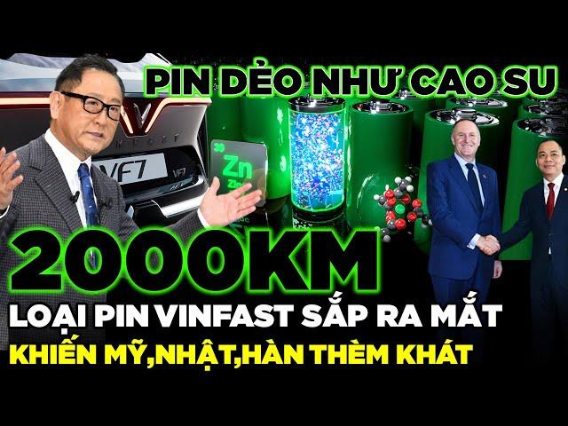 THẾ GIỚI NGỠ NGÀNG : Vinfast và đối tác Ả Rập tung SIÊU PIN DẺO NHƯ CAO SU, SẠC 2 PHÚT ĐI 200KM