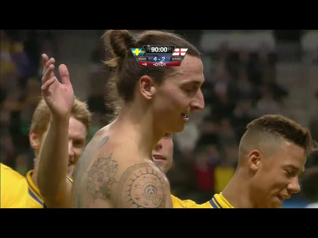 Gol din foarfeca Zlatan Ibrahimovic | Suedia Anglia 4-2 | Sport.ro