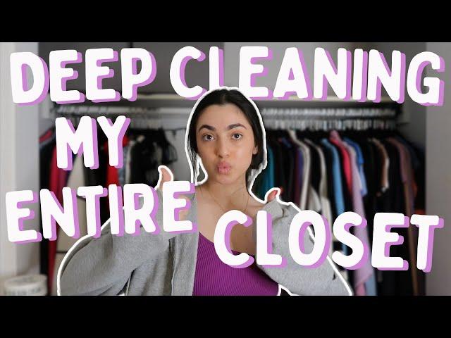 deep clean my closet with me for summer